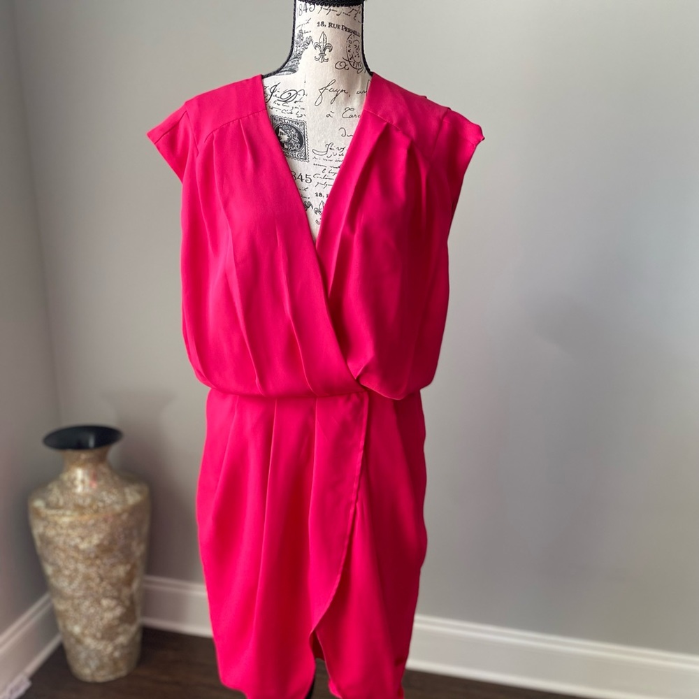 Hot Pink Sleeveless Express Dress